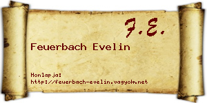 Feuerbach Evelin névjegykártya